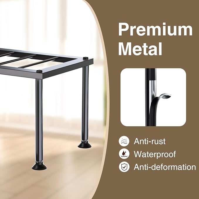 1 Tier Plant Stand: Ladder Plant Holder - Metal Flower Pot Stand - Heavy Duty Flower Rack for Living Room Patio Garden Corner Balcony and Courtyard. Josmimic