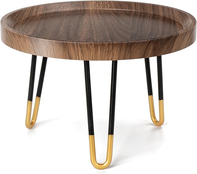 Plant Stand Indoor Outdoor, Mid Century Style Walnut Wood Color Plant Stand,Waterproof Design Modern Plant Table,Easily Assemble Come With Tools,Nice For Room Decor (L) Welcometoobtain