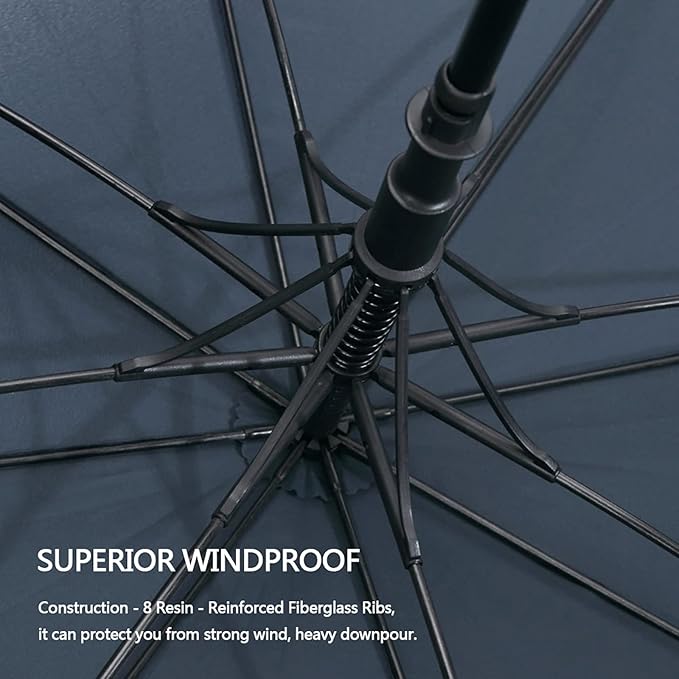 G4Free 47/54/62/68/72 Inch Automatic Open Golf Umbrella Oversize Extra Large Double Canopy Vented Windproof Waterproof Stick Umbrellas G4Free