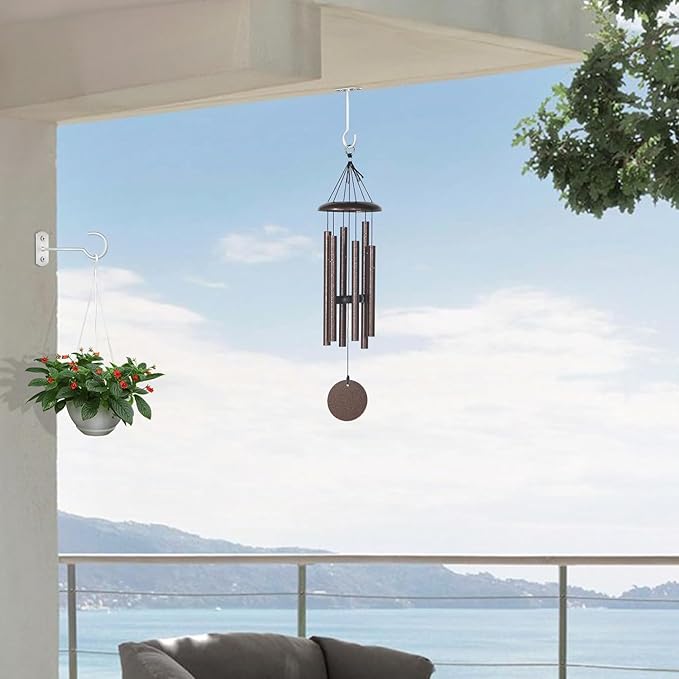 Plant Hook 6inch,Plant Hanger Shepherds Plant Bracket for Wall Hanging Wind Chimes Lanterns,Bird Feeder,Flower Basket,Home Decor Indoor & Outdoor 2 Pack QualityEfficiency