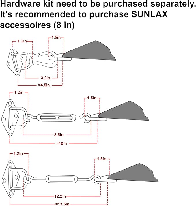 SUNLAX Sun Shade Sail 20' x 23' Silver Grey Rectangle Canopy Sail Shade Cover UV Block Permeable Sunshade Outdoor for Patio Backyard (We Make Custom Size) SUNLAX