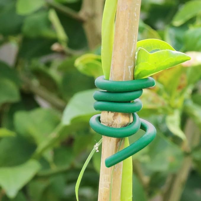 Decoroca Soft Plant Ties for Support - 65.6' Reusable Waterproof Plant Wire, 3.5mm Garden Twist, Office Organization and Decoration Binding（2pcs/Green） Decoroca