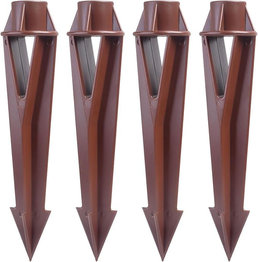 Ground Spike Stake Replacement for Low Voltage Landscape Lighting Spot Path Flood Lights with 1/2-14 NPT Thread, High-Impact ABS Construction ZhairdalstarLEDLighting