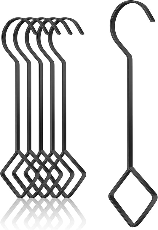 10 & 14 Inch Large Heavy Duty S Hooks Plant Hangers Extension Steel Hanging Tool for Home Decoration Shopwindow Clothes Plants Pergola Birdcage Lamp Garden 4pcs Black Jinhong