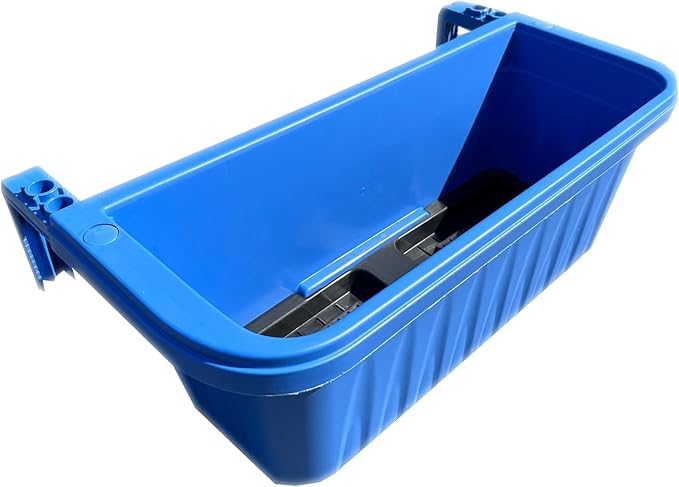 Apollo Exports International 20" Adjustable Railing Planter, Blue Apollo+Exports+International