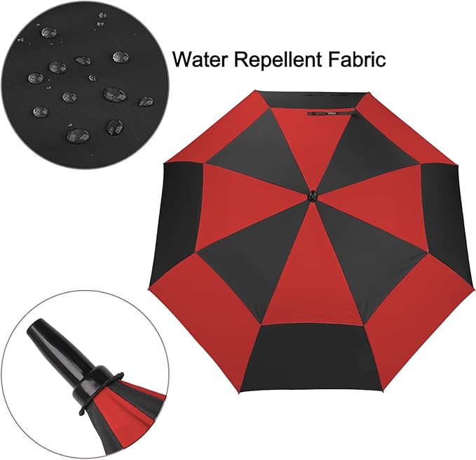 G4Free 47/54/62/68/72 Inch Automatic Open Golf Umbrella Oversize Extra Large Double Canopy Vented Windproof Waterproof Stick Umbrellas G4Free