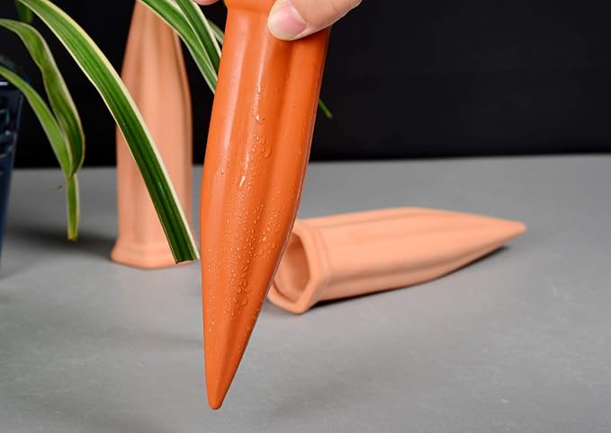 Automatic Plant Waterer Terracotta Self Watering Spikes Drippers Irrigation System for Vacation or Holiday (8Pack) B+SEPOR