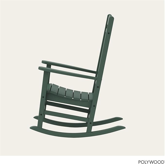 POLYWOOD Presidential Rocking Chair in Green POLYWOOD