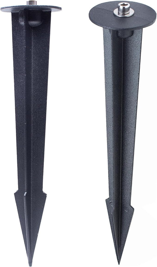 Aluminum Metal Ground Stake Spike Replacement for 3W-120W Outdoor Garden Spotlight Pathway Flood Wall Washer Solar Light,Low Voltage Landscape Light,10.4 inches Large Size ZhairdalstarLEDLighting