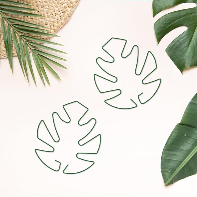 6PCS Iron Monstera Plant Support, Uniquely Designed Indoor Plant Accessories, Stable Plant Support Stakes for Indoor Plant, Turtle Shell Bamboo Clamp Set for Thriving Growth Rootora