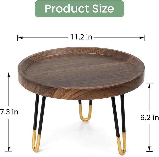 Plant Stand Indoor Outdoor, Mid Century Style Walnut Wood Color Plant Stand,Waterproof Design Modern Plant Table,Easily Assemble Come With Tools,Nice For Room Decor (L) Welcometoobtain
