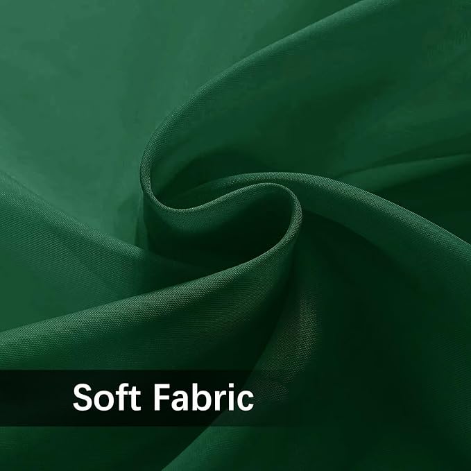 SpaceDresser Waterproof Outdoor Sheer Curtains for Patio - 2 Panels Rod Pocket Indoor Voile Sheer Curtain for Living Room,100W x 120L inch, Foliage Green SpaceDresser