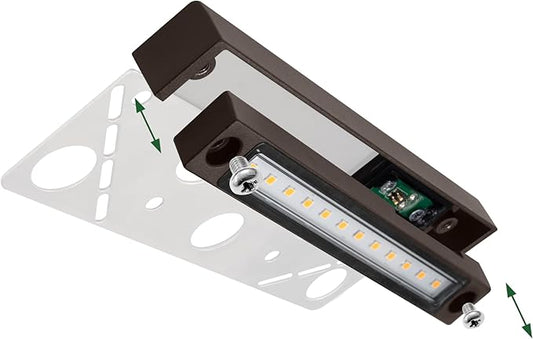 GKOLED 6.8 Inch LED Low Voltage Outdoor Hardscape Light, Light Module Replaceable, Retaining Paver Wall Step Lighting, 2700K 1.5W, IP65 for Wet Location, Die-cast Aluminum Housing GKOLED