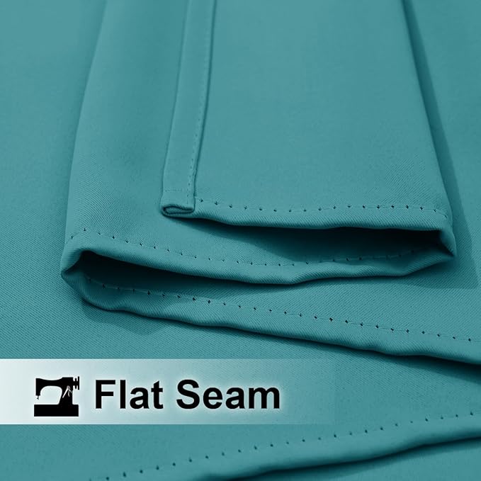 NICETOWN Peacock Teal Outdoor Curtain for Patio Waterproof, Rustproof Grommet Thermal Insulated Privacy Shade for Balcony/Porch, Weatherproof Curtain for All Season, W52 x L72, 1 Panel NICETOWN