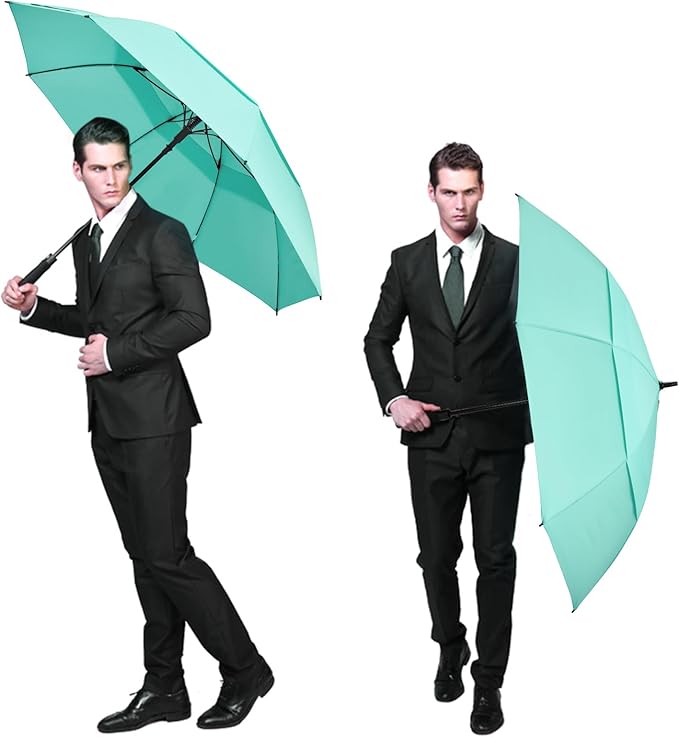 G4Free 47/54/62/68/72 Inch Automatic Open Golf Umbrella Oversize Extra Large Double Canopy Vented Windproof Waterproof Stick Umbrellas G4Free