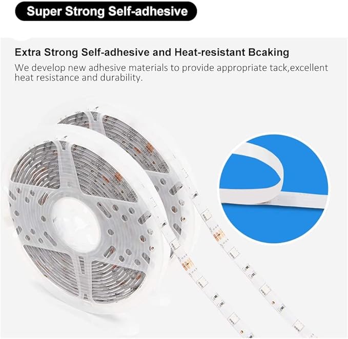 DAYBETTER Led Strip Lights Waterproof, 32.8ft(2 Rolls of 16.4ft) Led Tape Lights Color Changing 300 LEDs Light Strips Kit with 44 Keys Ir Remote Controller and 12v Power Supply for Indoor Outdoor Use DAYBETTER