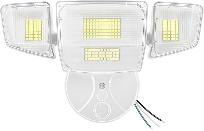 Onforu 90W Flood Lights Outdoor, 10000LM Ultra Bright 4-Head LED Security Light with Switch Control, IP66 Waterproof 6500K Exterior Lights for Yard Garage Patio Onforu