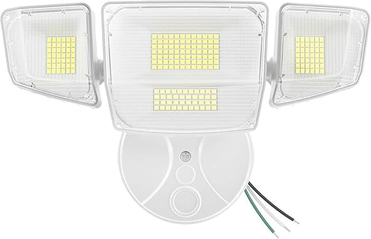 Onforu 90W Flood Lights Outdoor, 10000LM Ultra Bright 4-Head LED Security Light with Switch Control, IP66 Waterproof 6500K Exterior Lights for Yard Garage Patio Onforu