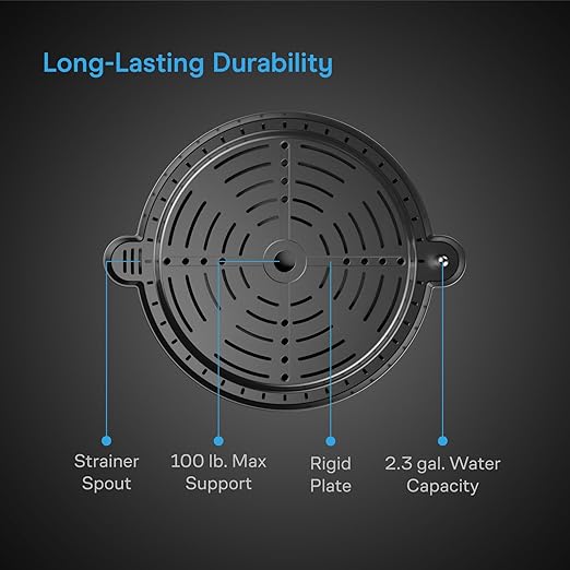 AC Infinity Self-Watering Fabric Pot Base XL, 4-Pack Auto-Irrigation Water Delivery System with Reservoir Meter, Extra Large Elevated Plant Saucers for Indoor Grow Tents, Greenhouses, Outdoor Gardens ACInfinity