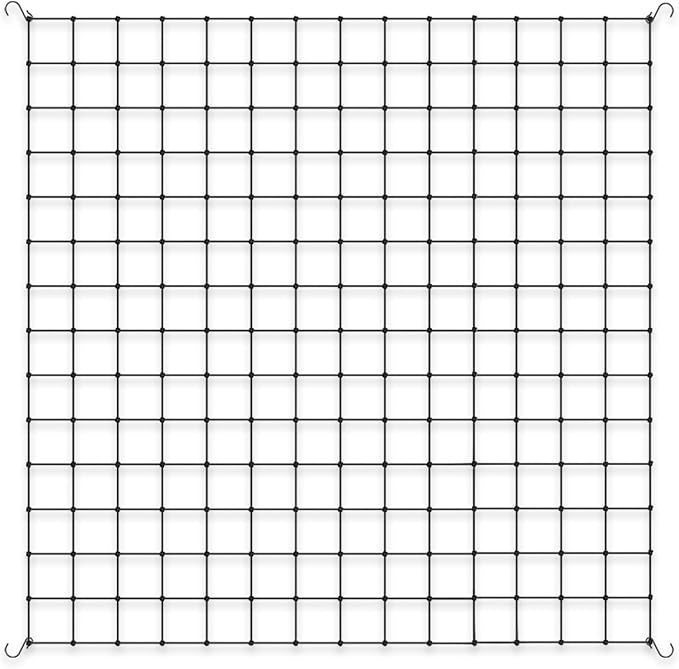 AC Infinity Grow Tent Trellis Netting 5x5', Heavy-Duty Elastic Plant Net with Steel Hooks, Flexible Hydroponics Support for Grow Tents, Gardening, and Horticulture ACInfinity