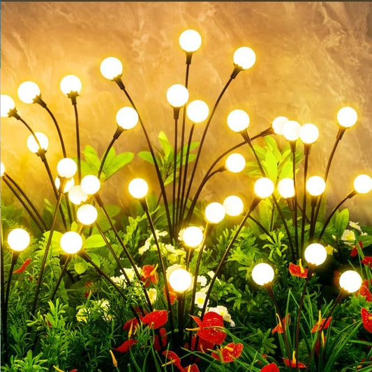 Solar Lights Outdoor Waterproof, 10 Packs 80LED, Solar Garden, Patio, Garden Decor, Patio Decor, Firefly Outdoor, Unique Gifts for Women, Gifts for Grandma Rootora