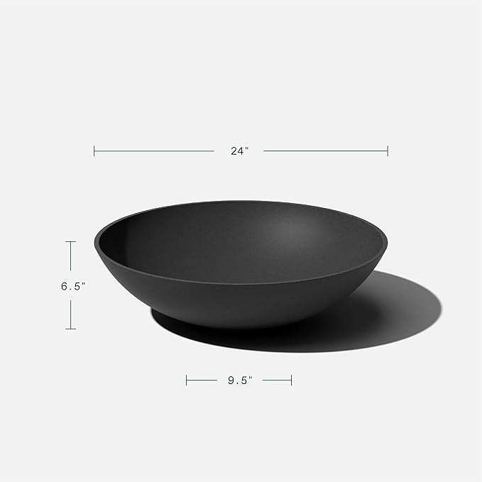 Veradek Mason Series Lane Bowl Planter| for Indoor or Outdoor Tabletops/Gardens |Made from Plastic-Stone Composite with Drainage Holes|Modern Décor for Flowers, Succulents, Small Plants VeradekOutdoor