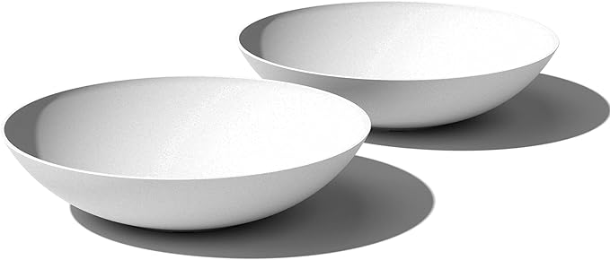 Veradek Mason Series Lane Bowl Planter| for Indoor or Outdoor Tabletops/Gardens |Made from Plastic-Stone Composite with Drainage Holes|Modern Décor for Flowers, Succulents, Small Plants VeradekOutdoor