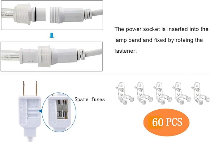 200ft LED Rope Lights Outdoor, 1440 LED Flexible Tube Lights with 8 Modes, Waterproof LED Rope Lighting for Outside, Garden, Patio, Bedroom, Party, Pool, Fences, Indoor Outdoor Decoration (Multicolor) Jnaurb