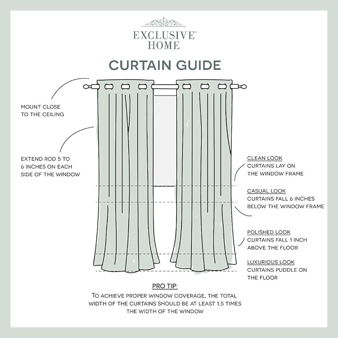 Exclusive Home Cabana Solid Indoor/Outdoor Light Filtering Hook-and-Loop Tab Top Curtain Panel Pair, 54"x63", Sundress Exclusive+Home