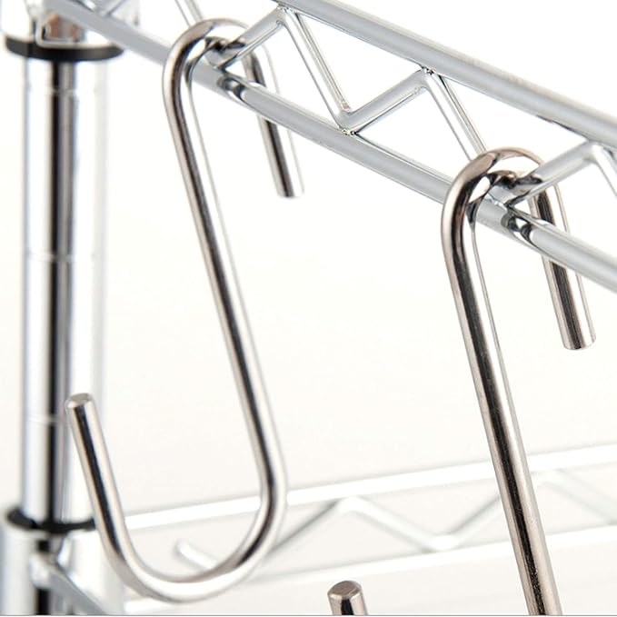 30 Pack 2.4 inches Heavy Duty S Hooks for Hanging, Pan Pot Holder Wire Shelves Rack Hooks for Hanging, S Shaped Hanger Metal Hooks for Kitchen Pots Utensils Jeans Clothes Bags Hats Towels Plants ESFUN