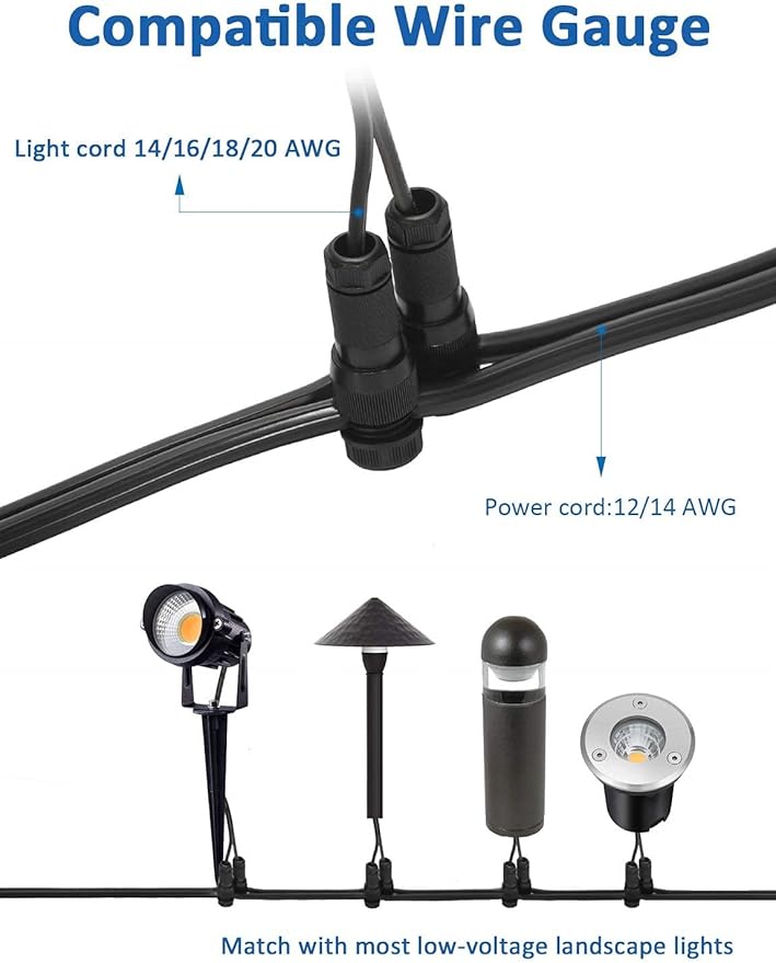 SUNVIE 12W RGB Low Voltage Color Changing Landscape Lights Remote Control Waterproof LED Landscape Lighting for Yard Garden Pathway Holiday Christmas Decorations Outdoor Indoor, 2 Pack with Connector SUNVIE