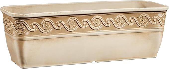 Classic Home and Garden Corinthian Trough Planter 10" Desert Tan ClassicHomeandGarden