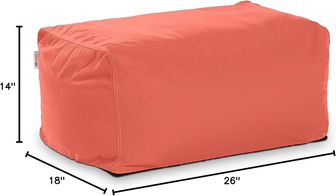 Jaxx Leon Outdoor Bean Bag Ottoman, Flamingo Jaxx