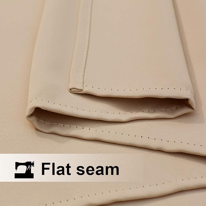 NICETOWN Outdoor Curtain for Patio Waterproof, Rustproof Grommet Outdoor Living/Room Divider Thermal Insulated Extra Wide and Long Drape for Balcony/Cabana, Biscotti Beige, 1 Panel, W100 x L108 NICETOWN