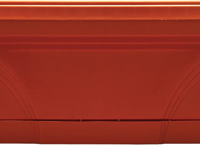 Southern Patio 36 Inch Rectangular Plastic Medallion Hanging Windowsill and Garden Box Planters with Drainage Holes, Terracotta (2 Pack) SouthernPatio