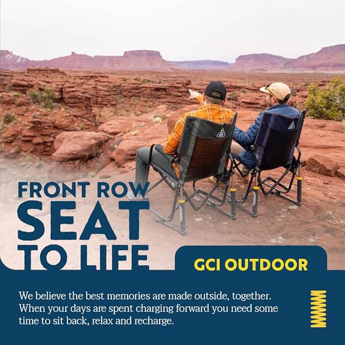 GCI Outdoor Stowaway Rocker - Navy Topo GCIOUTDOOR