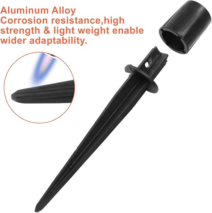Litoexpe 8 Pack Metal Solar Lights Stake, Replacement Spike Ground Stake for Garden Lights Outdoor Enthusiasts PRATICALPRODUCTS