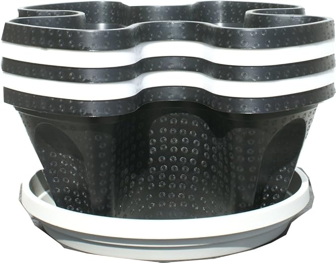 Mr. Stacky Multiple Color (Black + White) 5 Layer 13inch Vertical Planter Mr.+Stacky