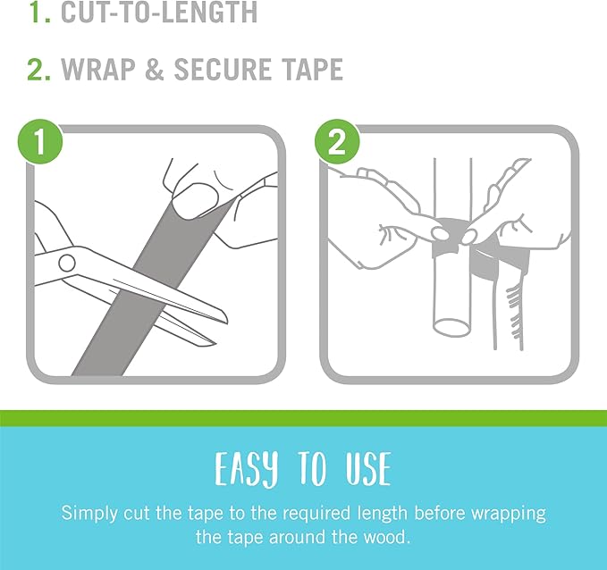 Velcro Brand ONE-WRAP Ties | Tree and Plant Supports for Effective Growing | Strong Gardening Grips are Reusable and Adjustable | Cut-to-Length, 18 ft x 2 in, Green-Recycled Plastic VELCROBrand
