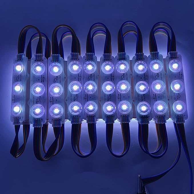 LED Window Lights Storefront Lights for Business Upgraded LED Modules Waterproof Store Decorative Light for Advertising Letter Signs Lightbox RGB 120 Pieces 3 LED Strip Light 60 FT BrightEnoughtoAttractCustomersAttention