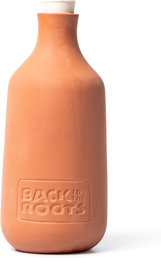 Back to the Roots Self-Watering Terracotta Olla Pot, 700mL Provides 1 Week of Precision Watering BacktotheRoots