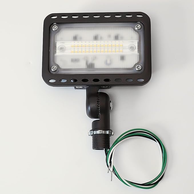 CINOTON 20W LED Flood Lights Outdoor, IP65 Waterproof Exterior Security Wall Lights with 180°Knuckle, 2800LM 120V Outside Aluminum Lighting Fixture for Patio Porch Barn Garage 5000K 2 Pack, UL Listed CINOTON