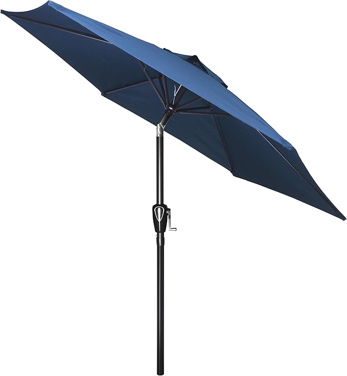 Simple Deluxe 9' Patio Umbrella Outdoor Table Market Yard Umbrella with Push Button Tilt/Crank SimpleDeluxe