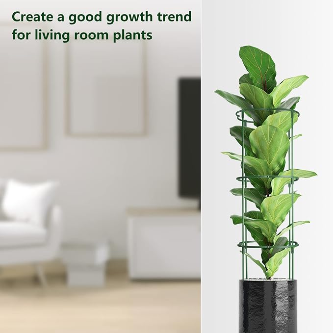 12Packs Plant Support Stake Half Round Plant Support, Stackable 3 Tier Garden Flower Support, Plant Stakes for Indoor Outdoor Plants for Tomato,Monstera, Peony, Hydrangea, Climbing Plants kulusion
