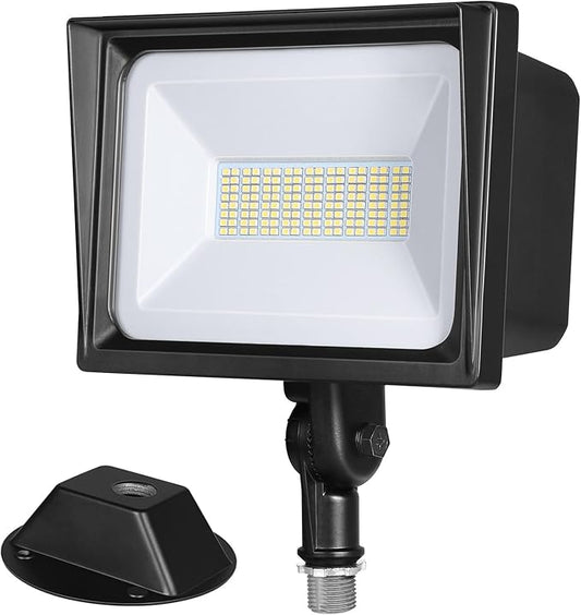 DEWENWILS 65W LED Flood Light Outdoor with Knuckle Mount, 6670 LM Super Bright IP65 Waterproof LED Security Flood Light, 5000K Daylight for Landscape, Garden, Yard, Garage,Driveway UL Listed DEWENWILS