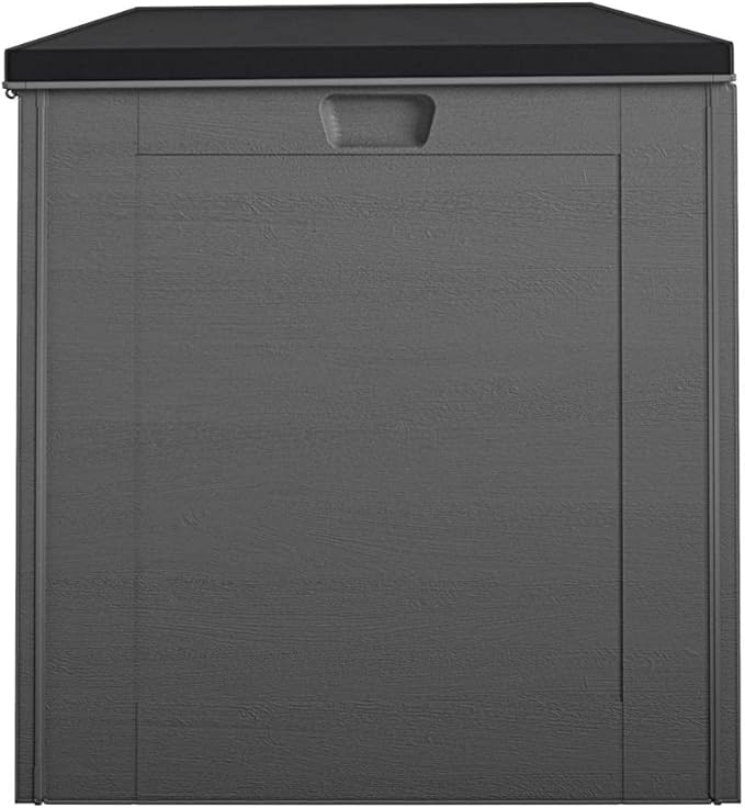 Cosco Outdoor Living 88180BGY1E Cosco Outdoor Patio Storage, Extra Large, 180 Gallons, Charcoal Deck Box, Black/Gray CoscoProducts