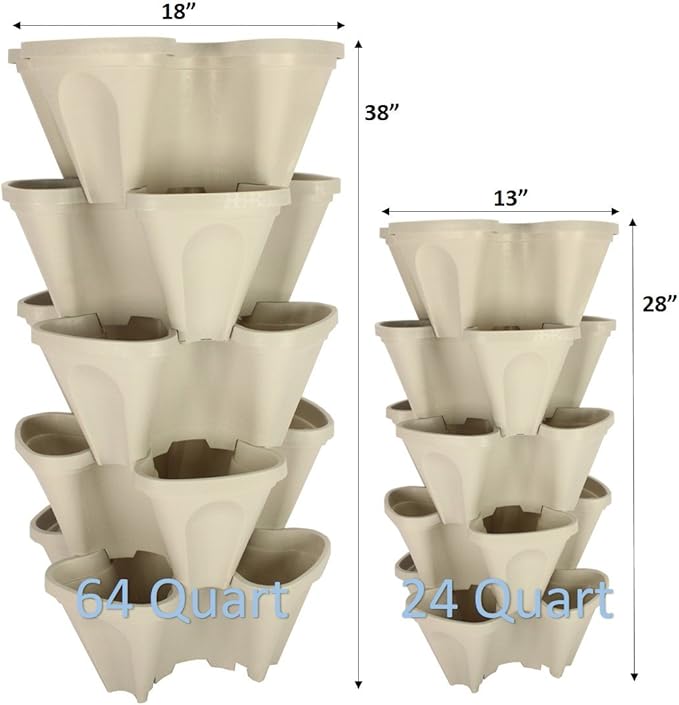 Mr. Stacky 5 Tiered Vertical Gardening Planter, Indoor & Outdoor Mr.+Stacky