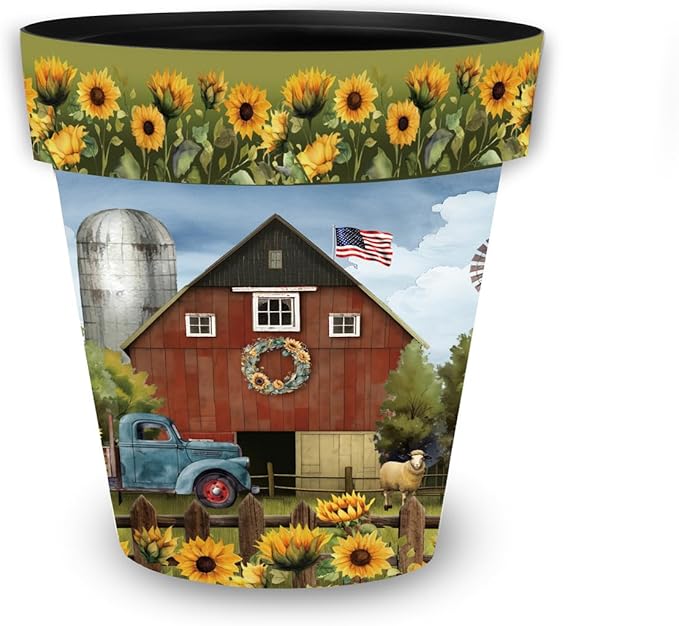 Briarwood Lane Sunflower Barn Medium Planter BriarwoodLane