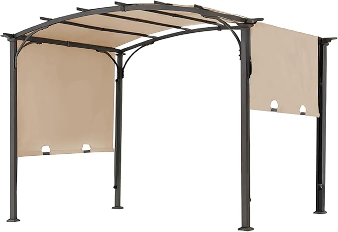 85''x 208'' Universal Doubleton Steel Pergola Replacement Cover for Pergola L-PG080PST, (Light Beige) Rootora