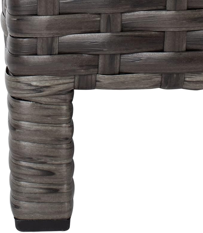 Safavieh Outdoor Collection Cadeo Grey Brown/White Cushion Daybed PAT7500C SAFAVIEH
